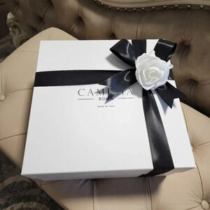 🥳HOST PICK🥳 Camelia Roma Saffiano  Leather Black Red Satchel Bag Top Handle